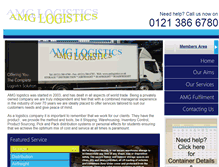 Tablet Screenshot of amglogistics.co.uk